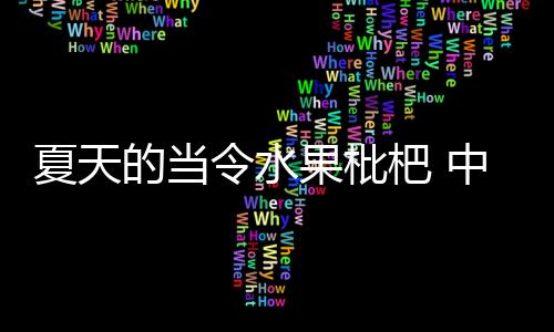 夏天的当令水果枇杷 中药师推荐枇杷的吃法